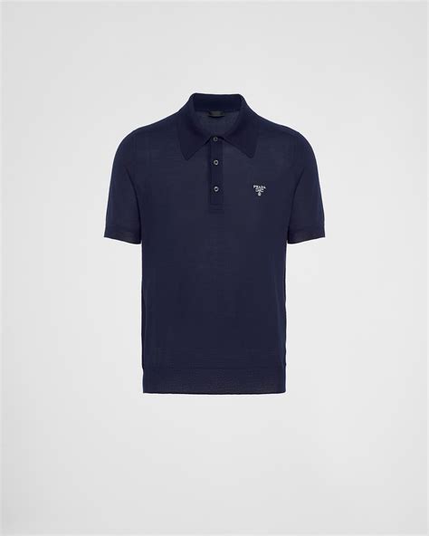 blue prada polo shirt|prada polo bijenkorf.